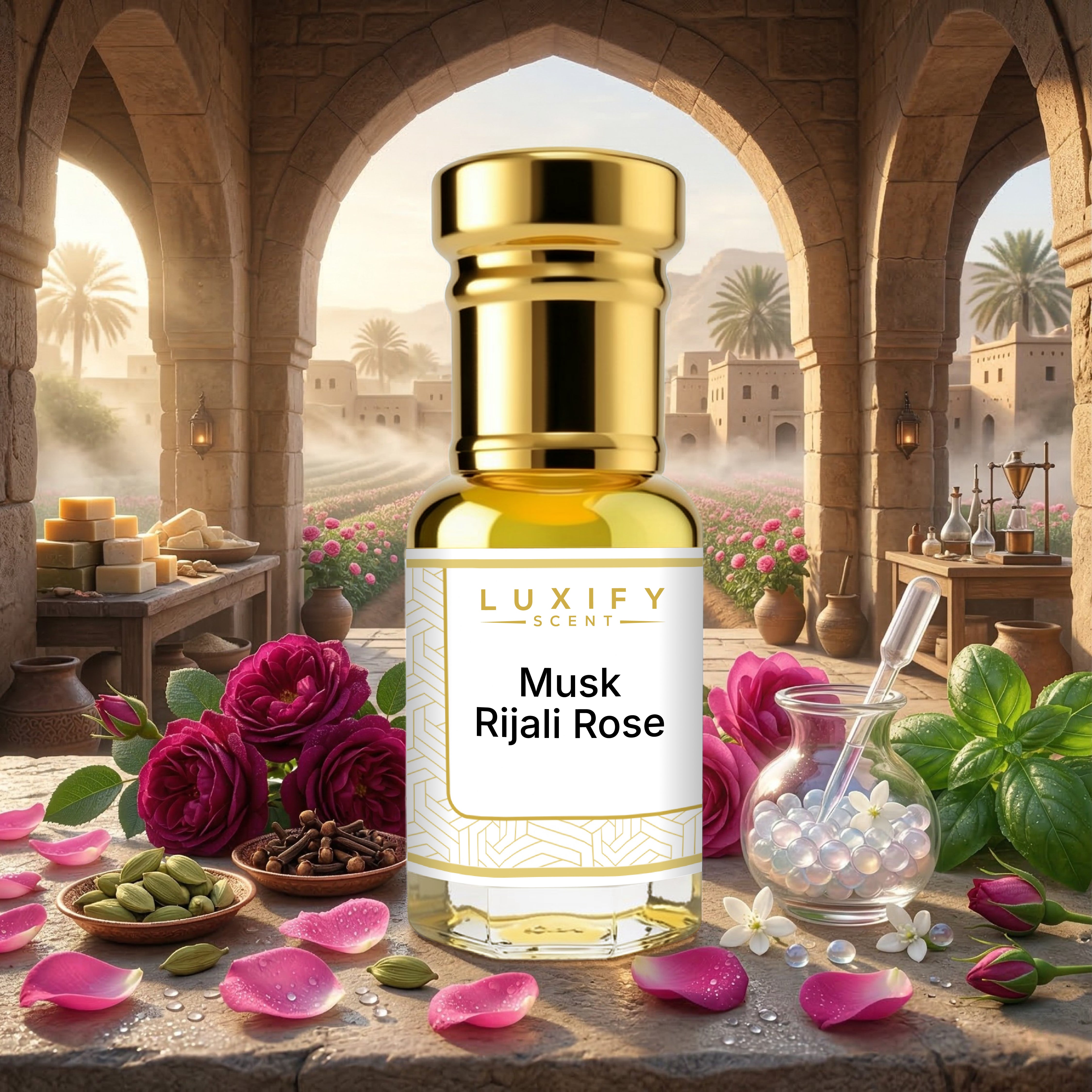 Azmal Misk Rijali Musk Rijali Rose – luxify scent